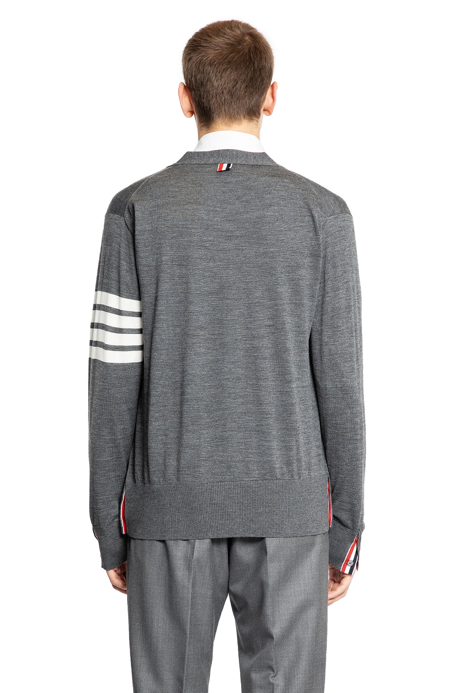 THOM BROWNE MAN GREY KNITWEAR