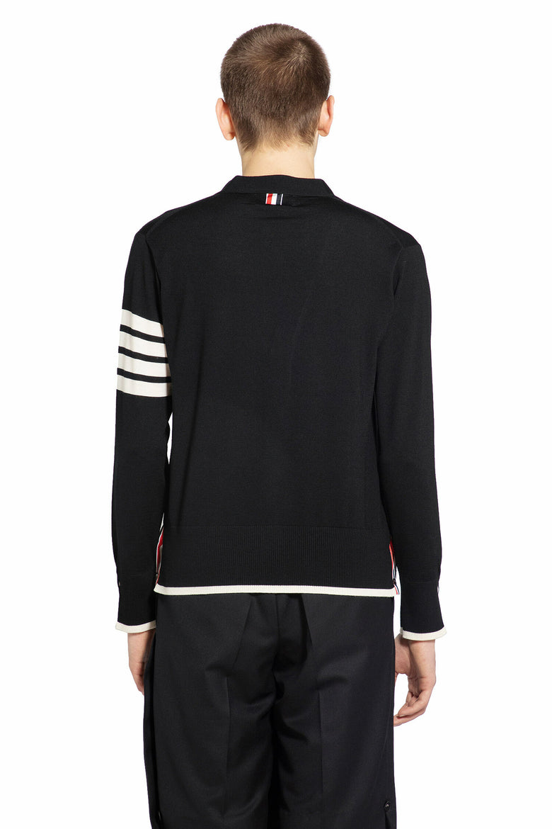 THOM BROWNE MAN BLACK KNITWEAR