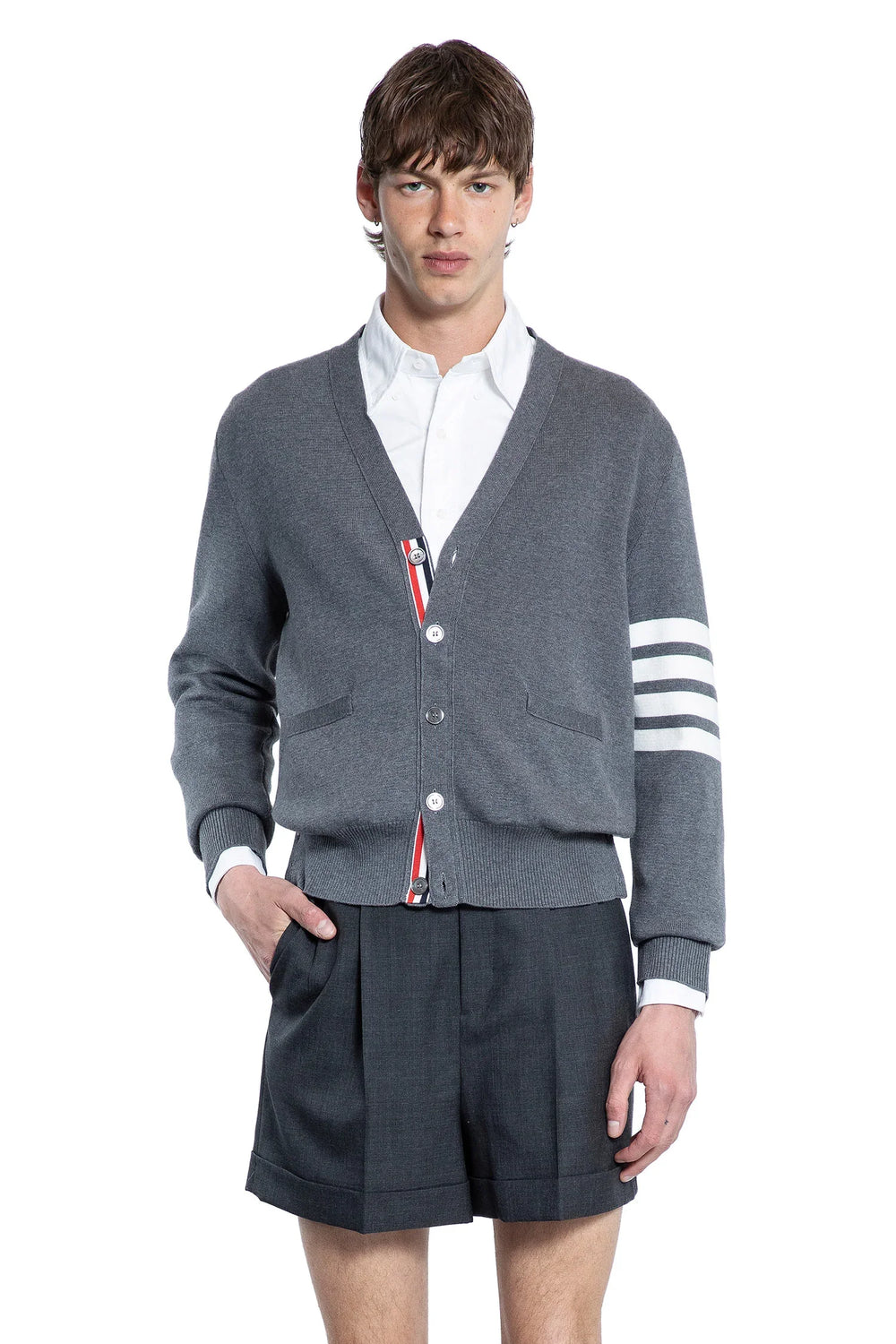 4-Bar Milano Stitch Cardigan - Antonioli.eu