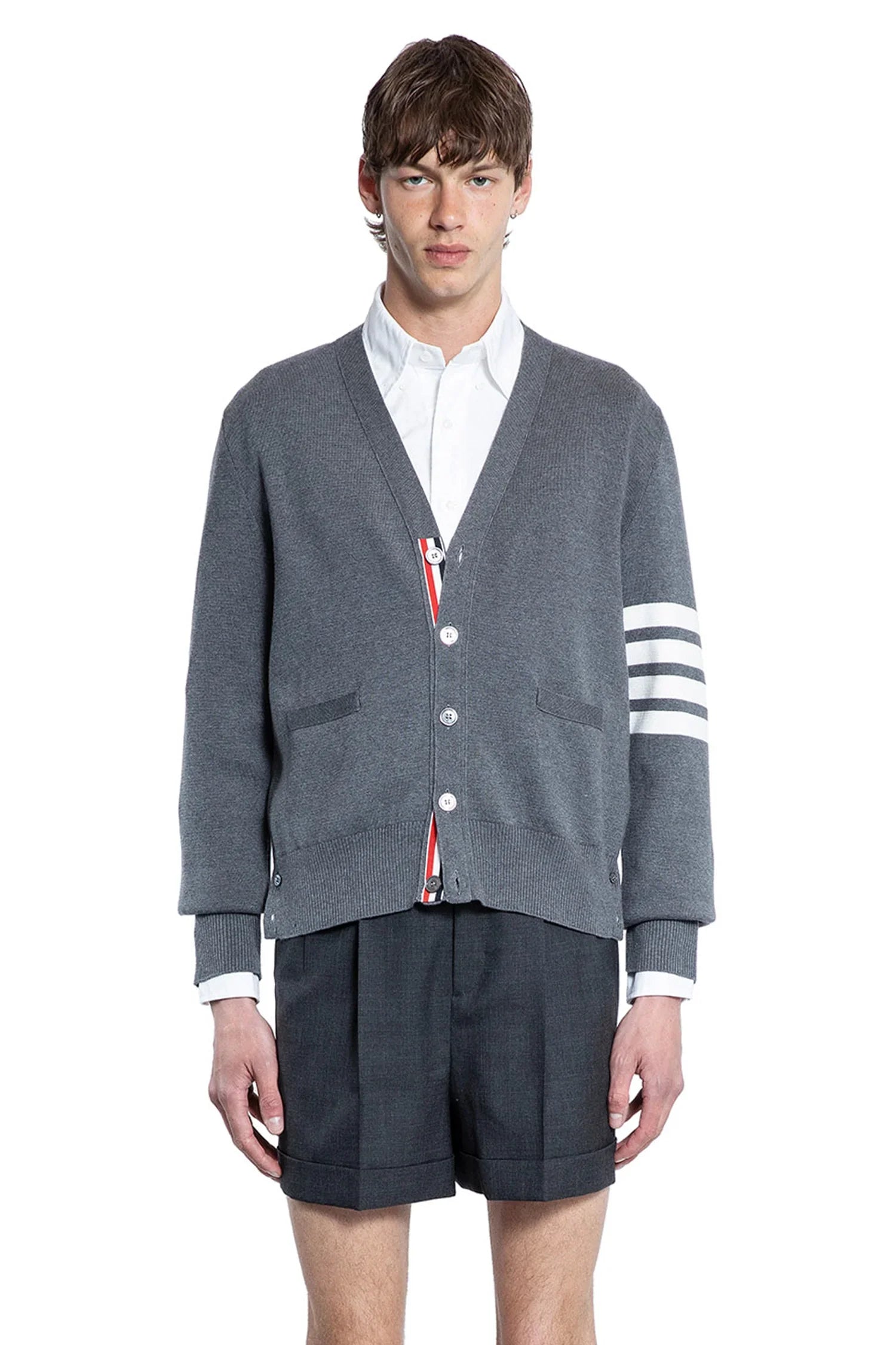 4-Bar Milano Stitch Cardigan - Antonioli.eu