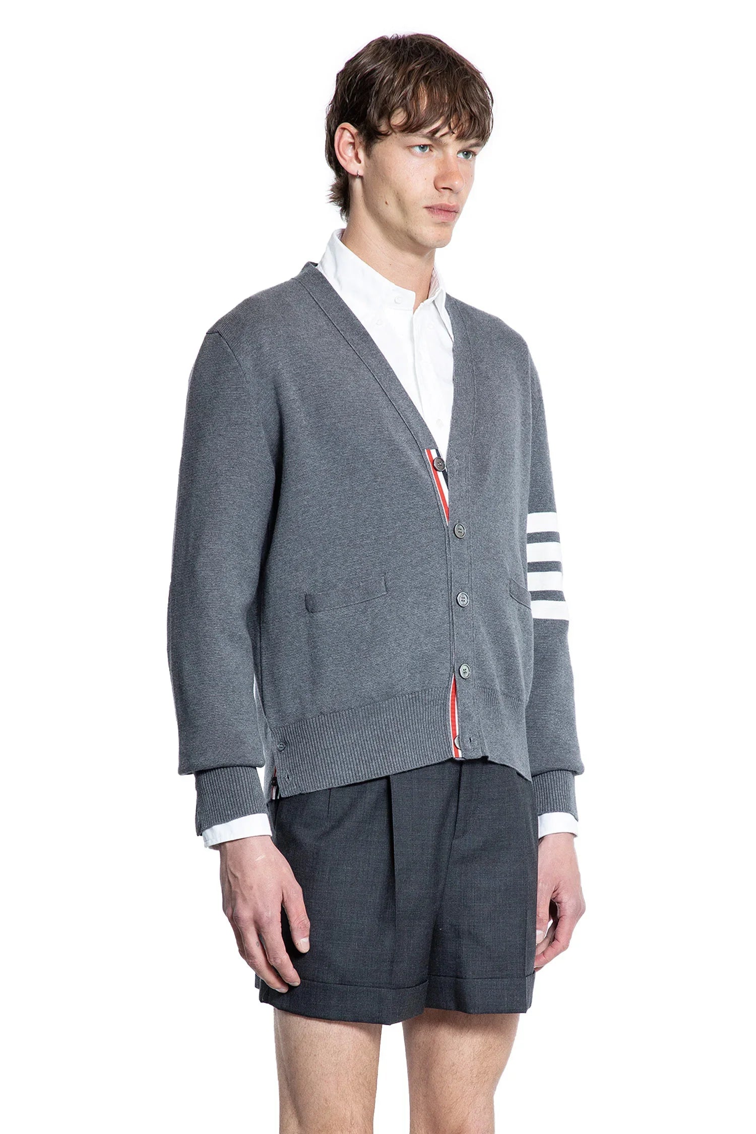 4-Bar Milano Stitch Cardigan - Antonioli.eu