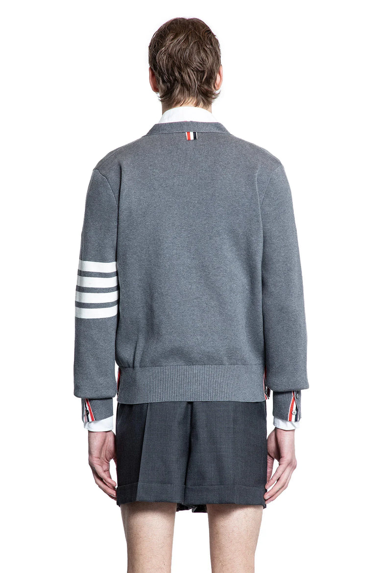 THOM BROWNE 4-Bar Milano Stitch Cotton Cardigan man