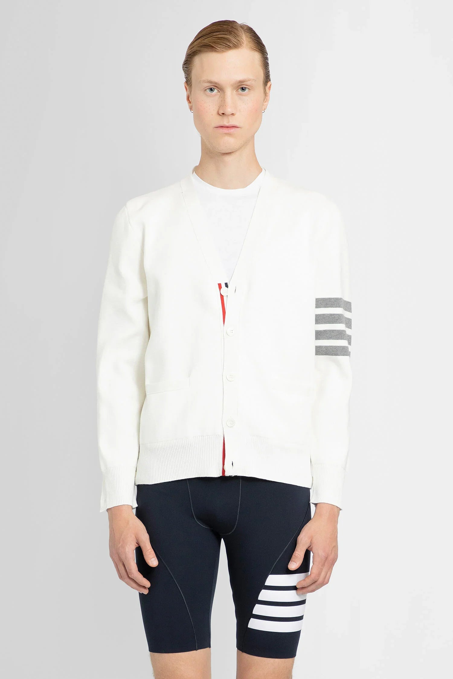 THOM BROWNE MAN WHITE KNITWEAR - Antonioli.eu