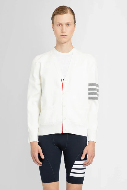 THOM BROWNE MAN WHITE KNITWEAR - Antonioli.eu