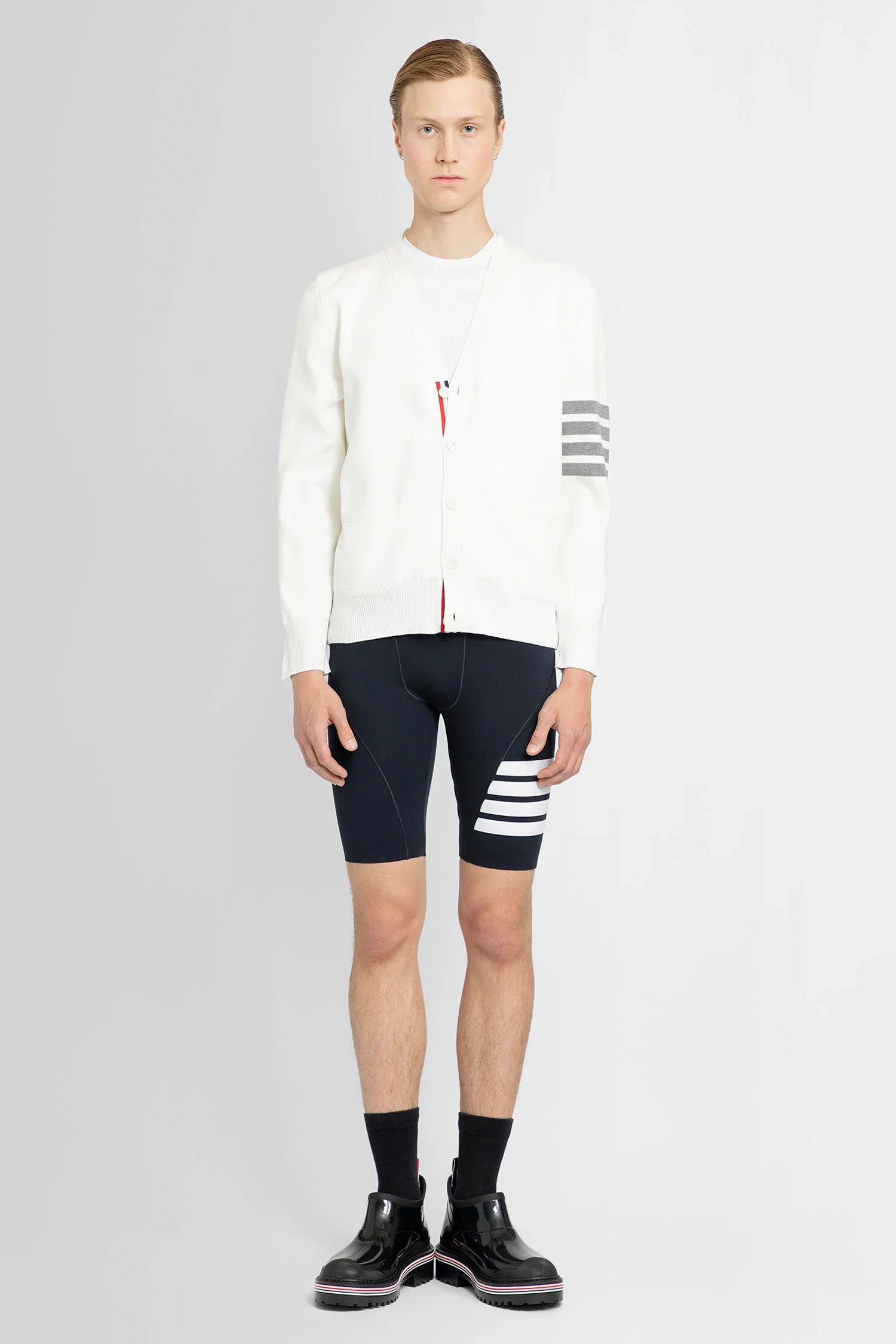 THOM BROWNE MAN WHITE KNITWEAR - Antonioli.eu