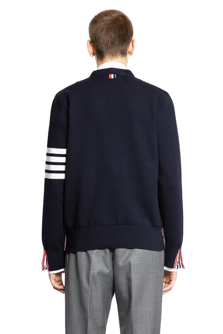 THOM BROWNE Cotton Crêpe Cardigan man