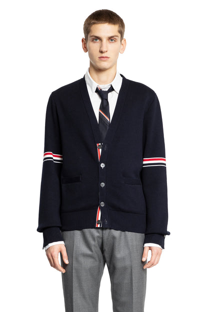 THOM BROWNE MAN BLUE KNITWEAR