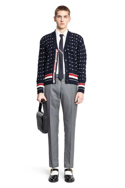 THOM BROWNE MAN BLUE KNITWEAR