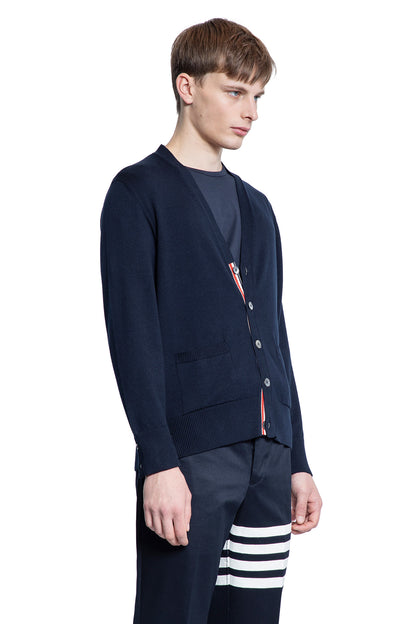 THOM BROWNE MAN BLUE KNITWEAR