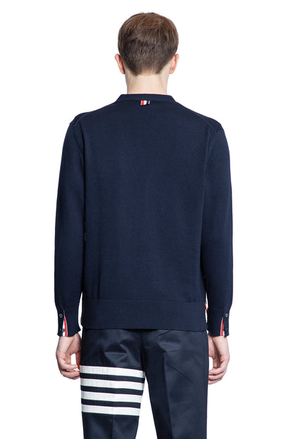 THOM BROWNE MAN BLUE KNITWEAR