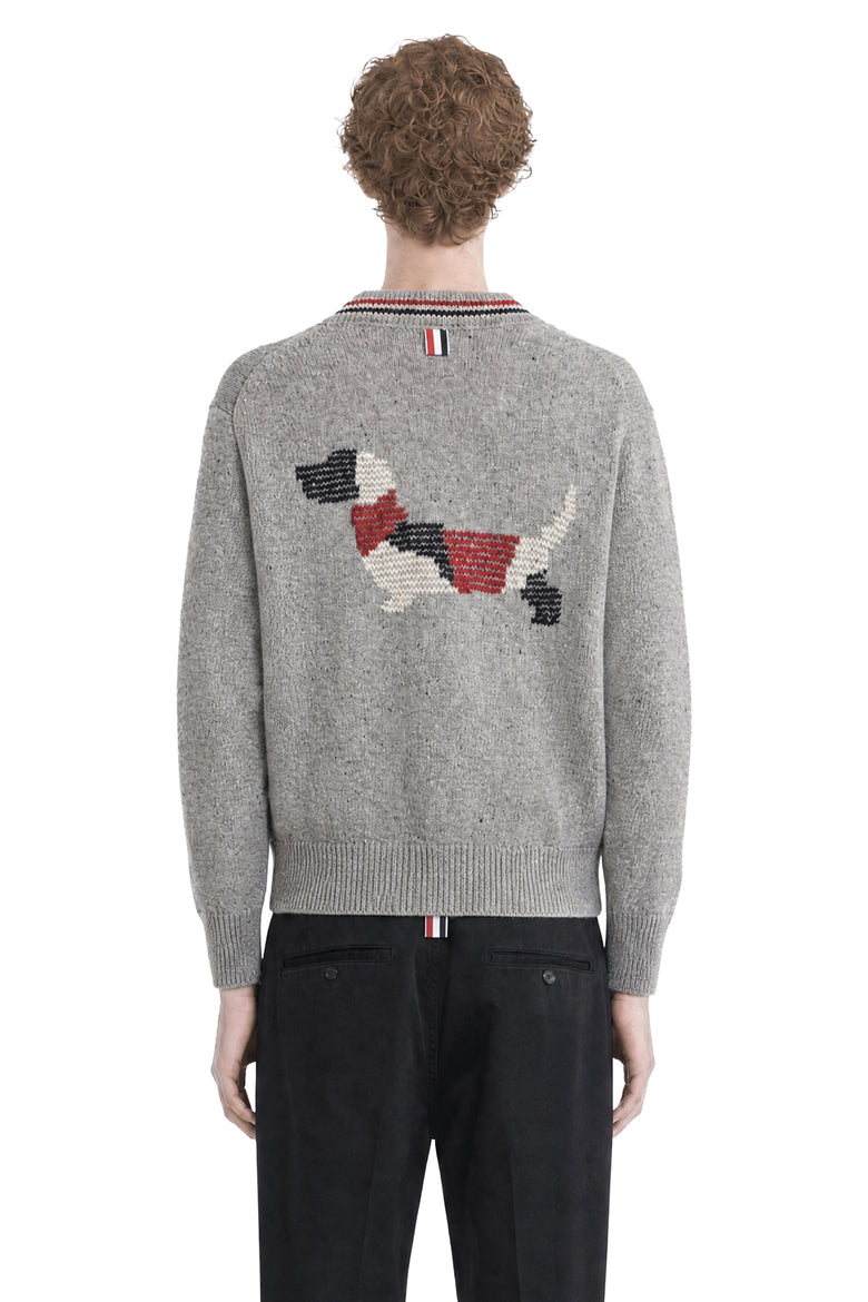 THOM BROWNE Donegal Hector Cardigan man