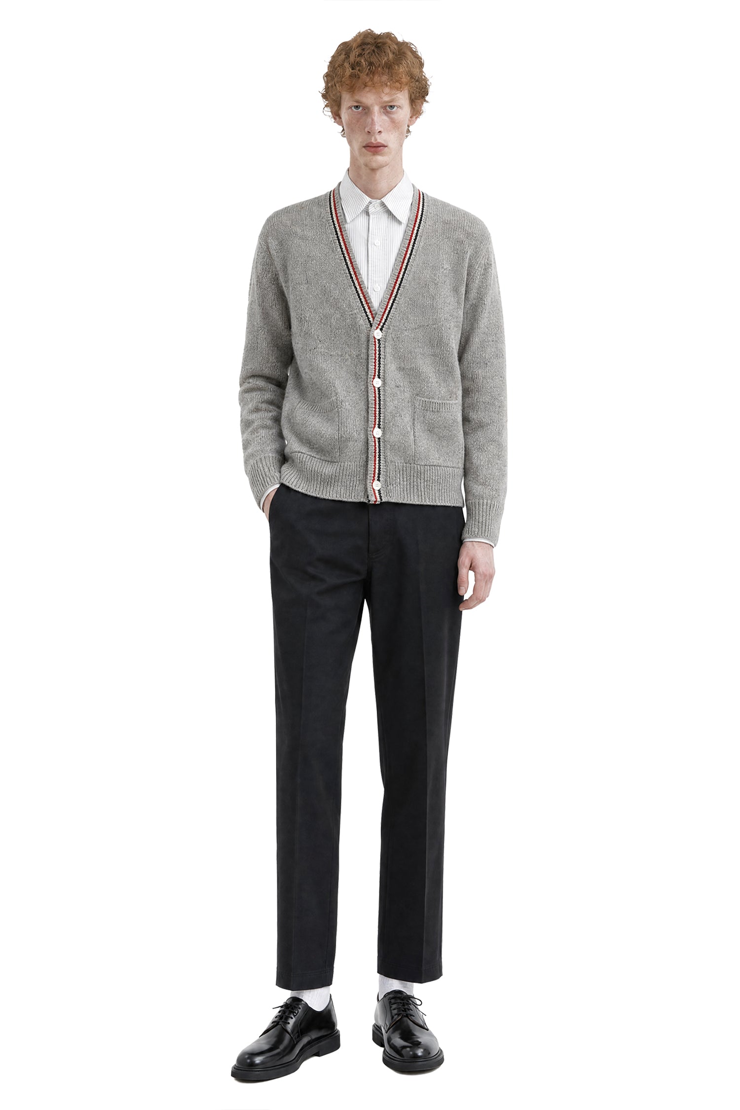 THOM BROWNE Donegal Hector Cardigan man