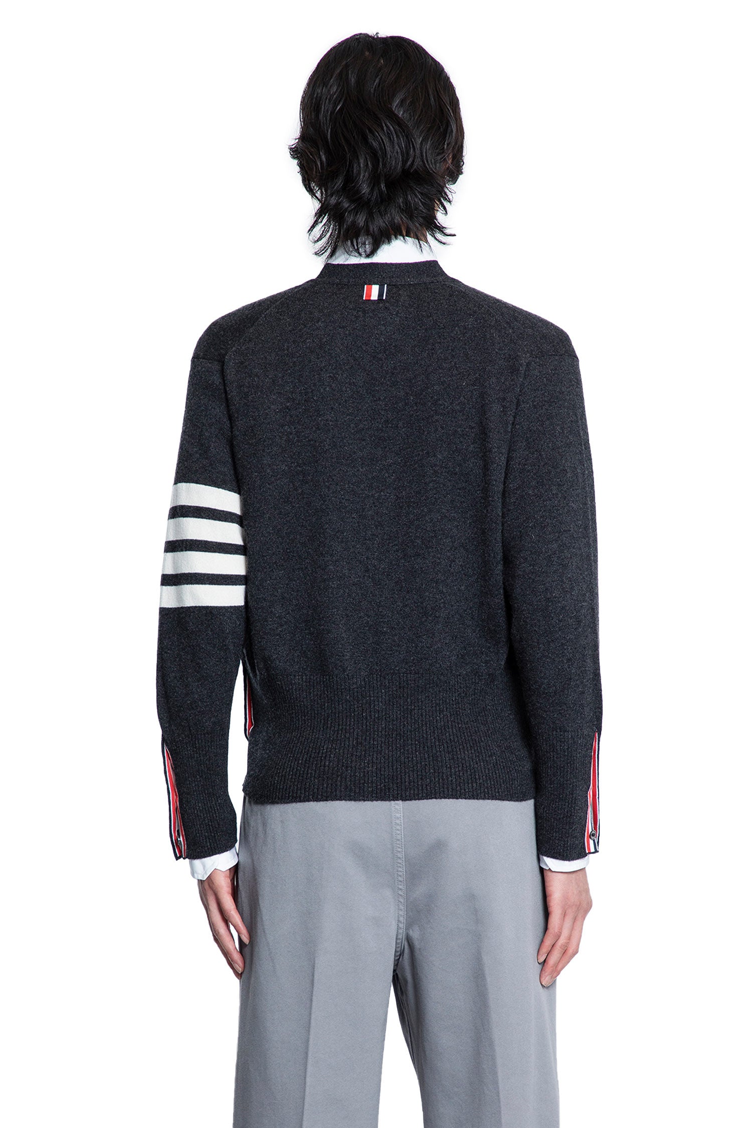 THOM BROWNE MAN GREY KNITWEAR - Antonioli.eu