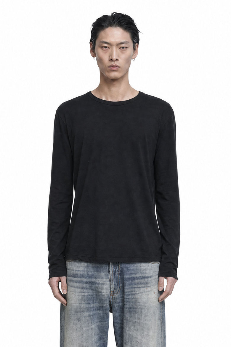 
              JAMES PERSE Shirttail Hem Long Sleeve T-Shirt man
            