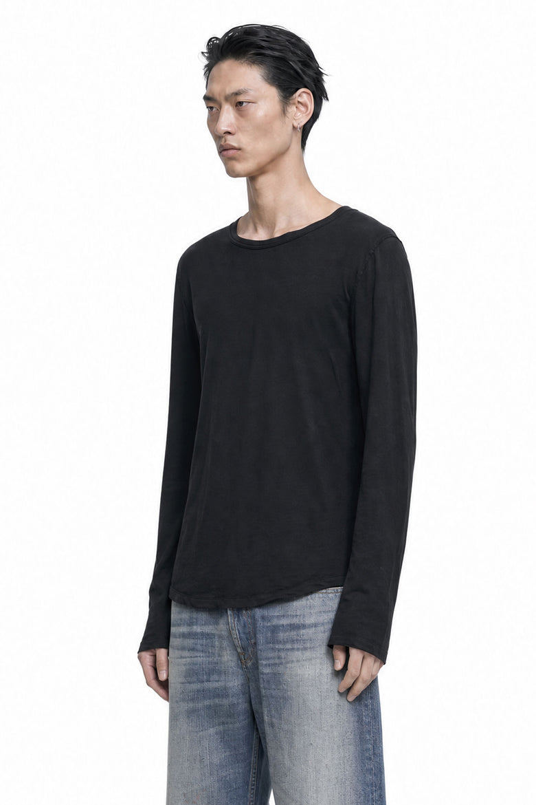 
              JAMES PERSE Shirttail Hem Long Sleeve T-Shirt man
            