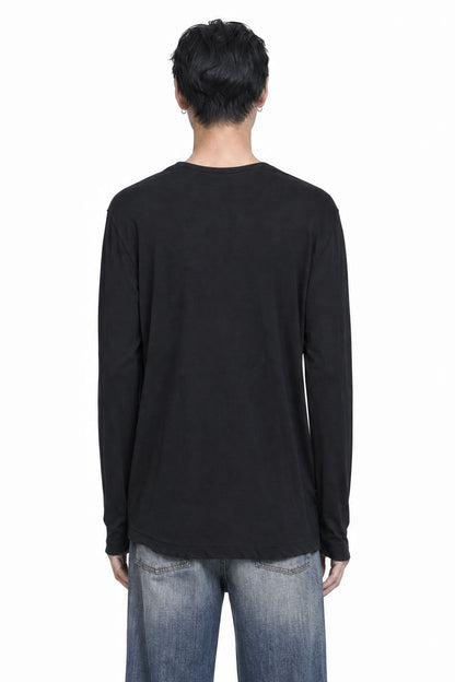 Shirttail Hem Long Sleeve T-Shirt