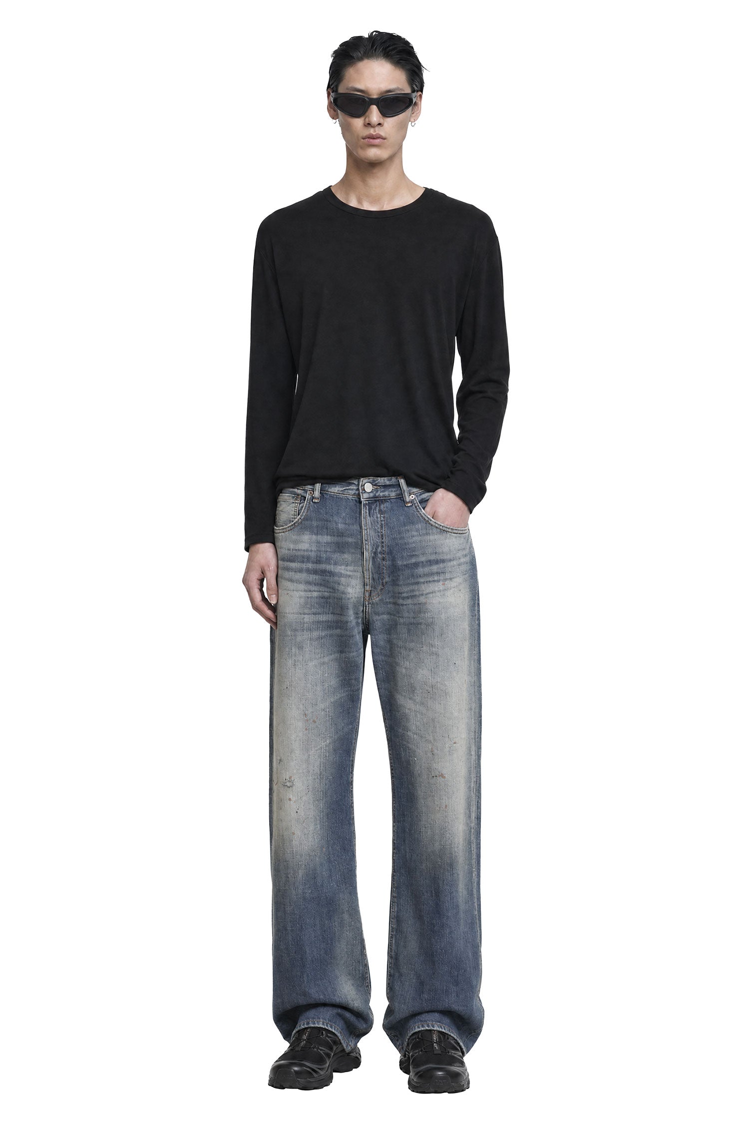 Shirttail Hem Long Sleeve T-Shirt