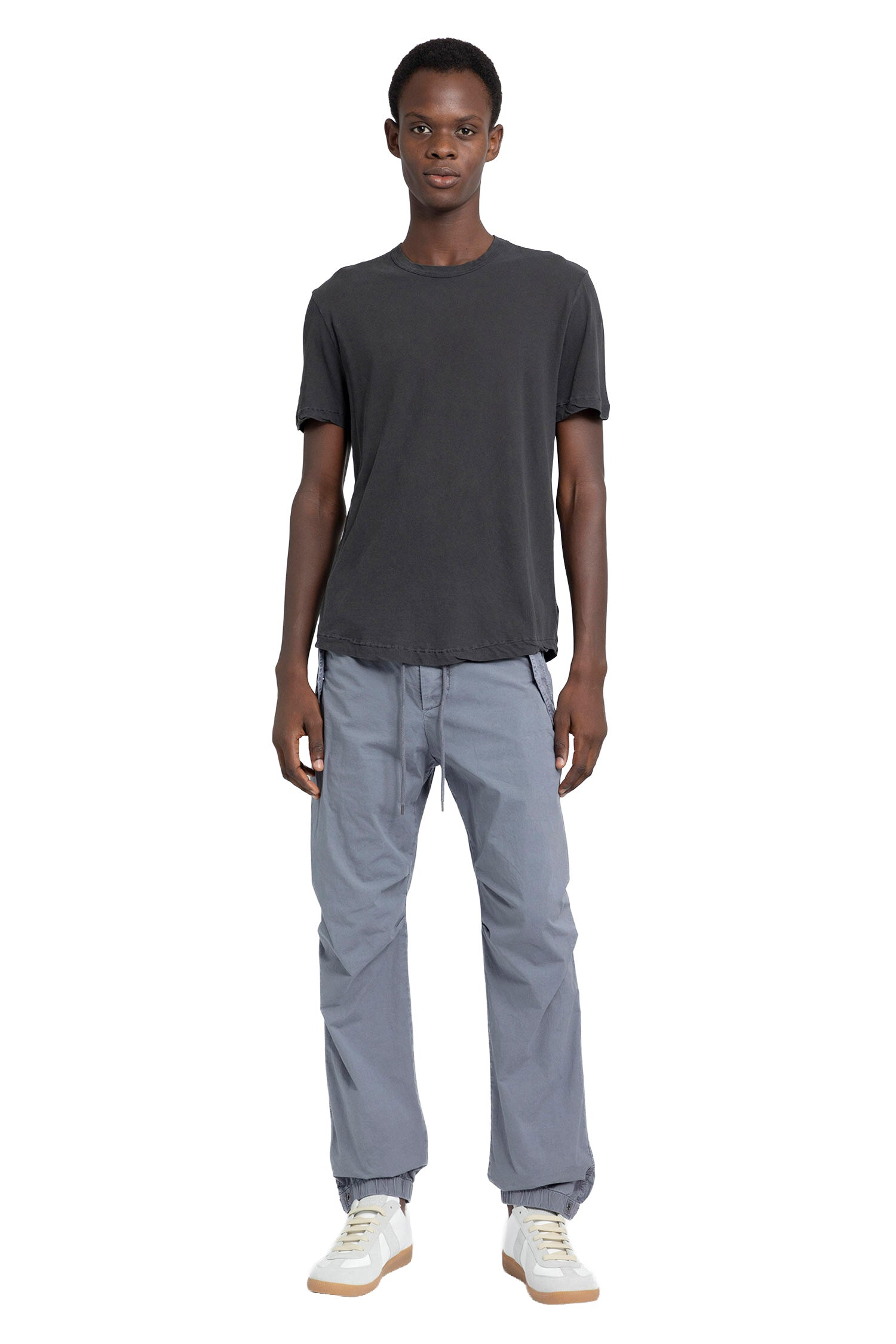 JAMES PERSE Clear Jersey Crew T-Shirt man