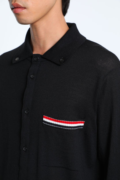 Jersey Stitch RWB Stripe Shirt