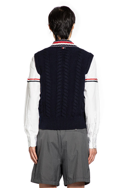 Aran Cable Stitch V-Neck vest