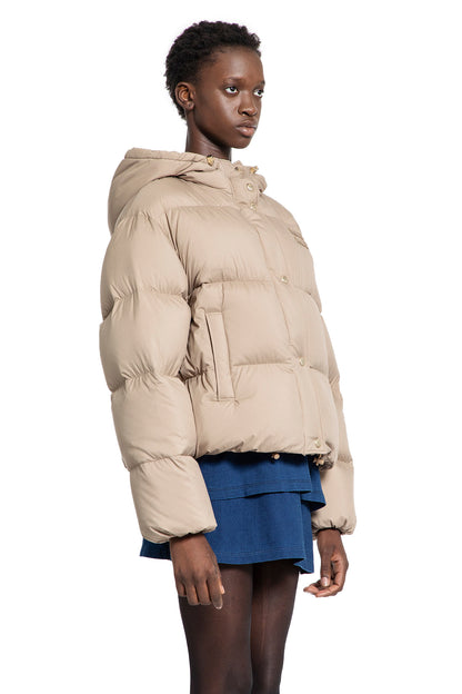 MIU MIU WOMAN BEIGE JACKETS