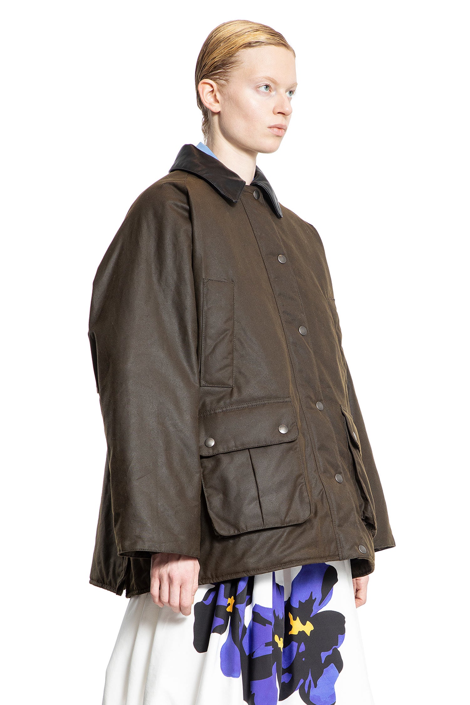 MIU MIU WOMAN BROWN JACKETS