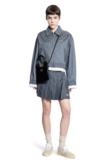 MIU MIU WOMAN GREY JACKETS