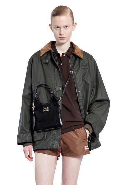 MIU MIU WOMAN GREEN JACKETS