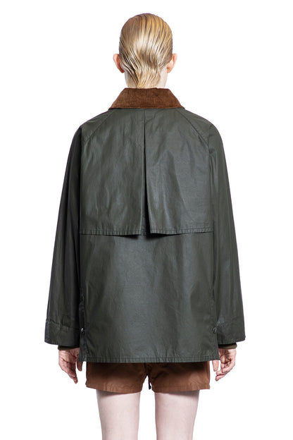 MIU MIU WOMAN GREEN JACKETS