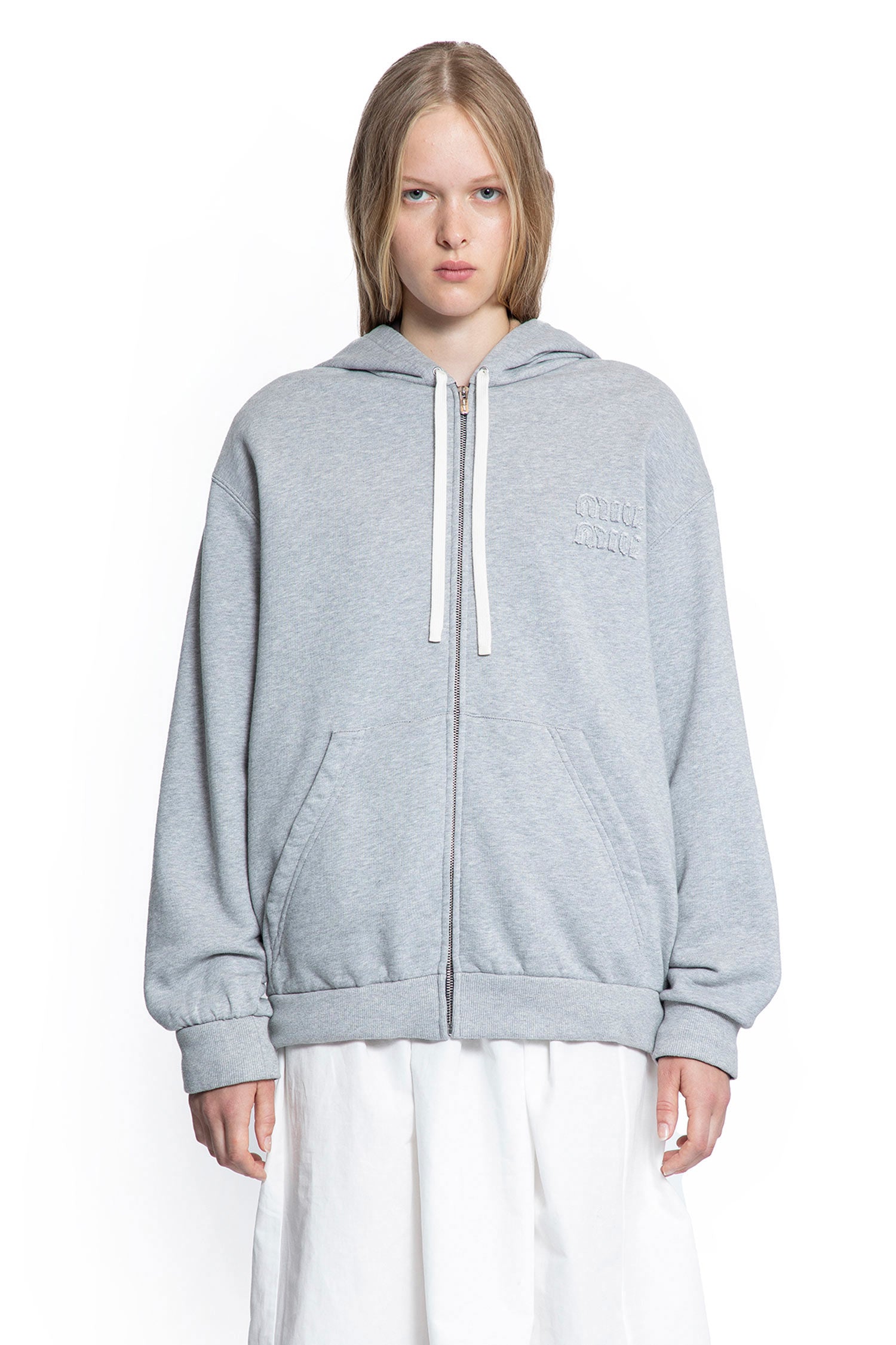 Jersey and Technical Pongé Blouson Jacket