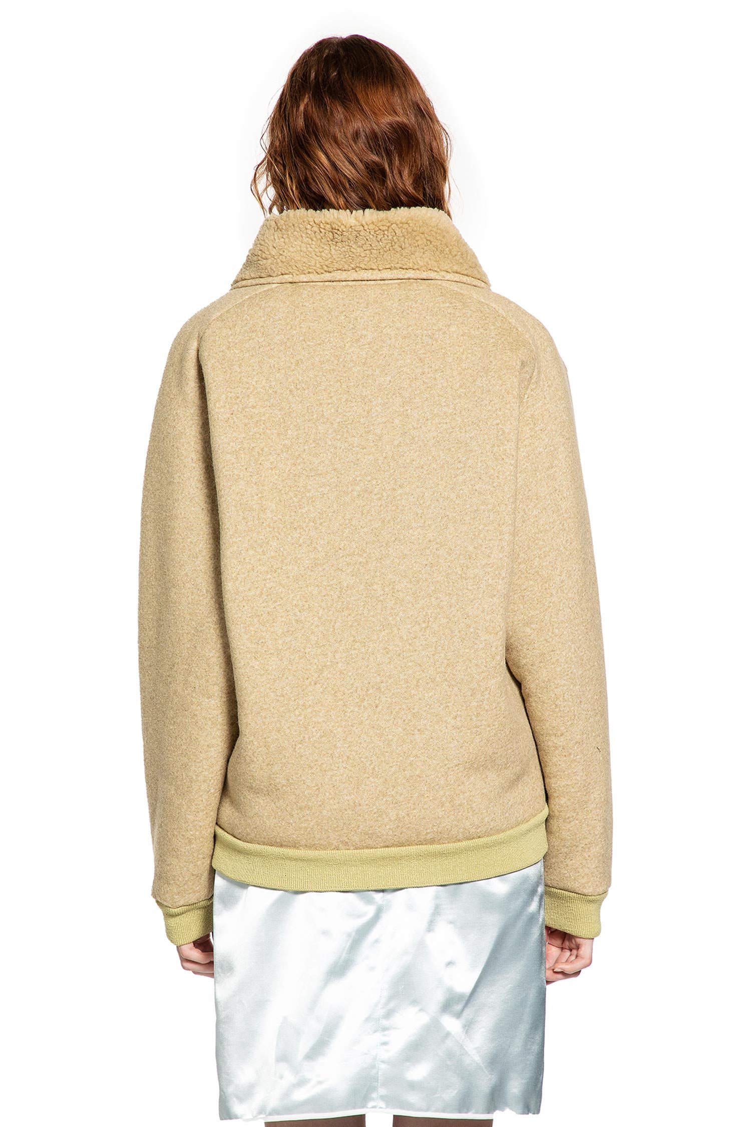 Cotton Fleece Zipper Blouson Jacket