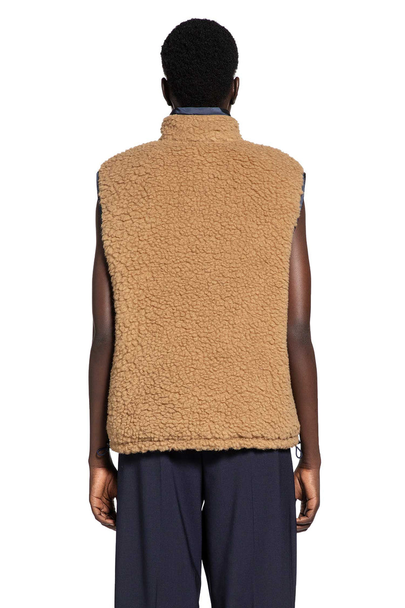Technical Pongé Teddy Down Vest