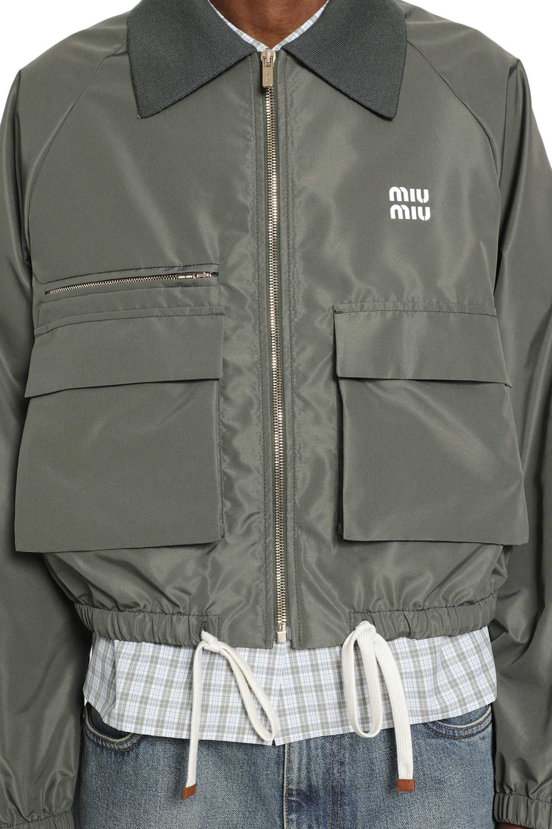 MIU MIU Technical Fabric Blouson Jacket woman