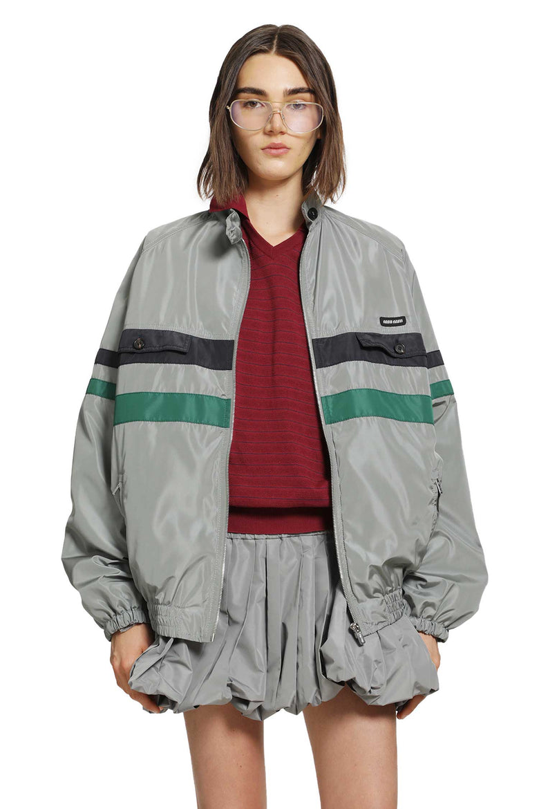 MIU MIU Technical Silk Jacket Track Jacket woman