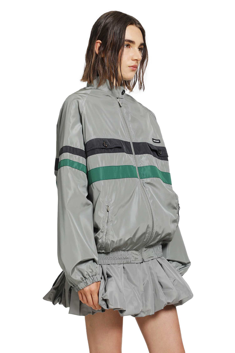 MIU MIU Technical Silk Jacket Track Jacket woman