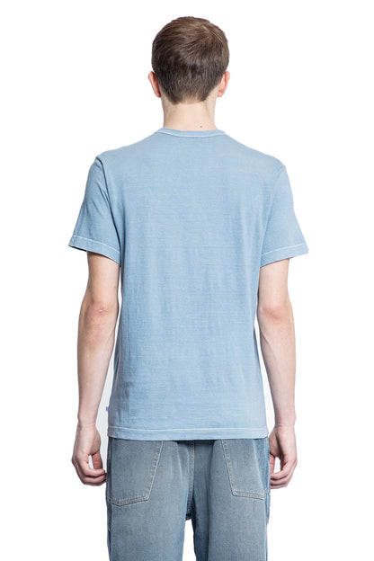 JAMES PERSE MAN BLUE T-SHIRTS & TANK TOPS