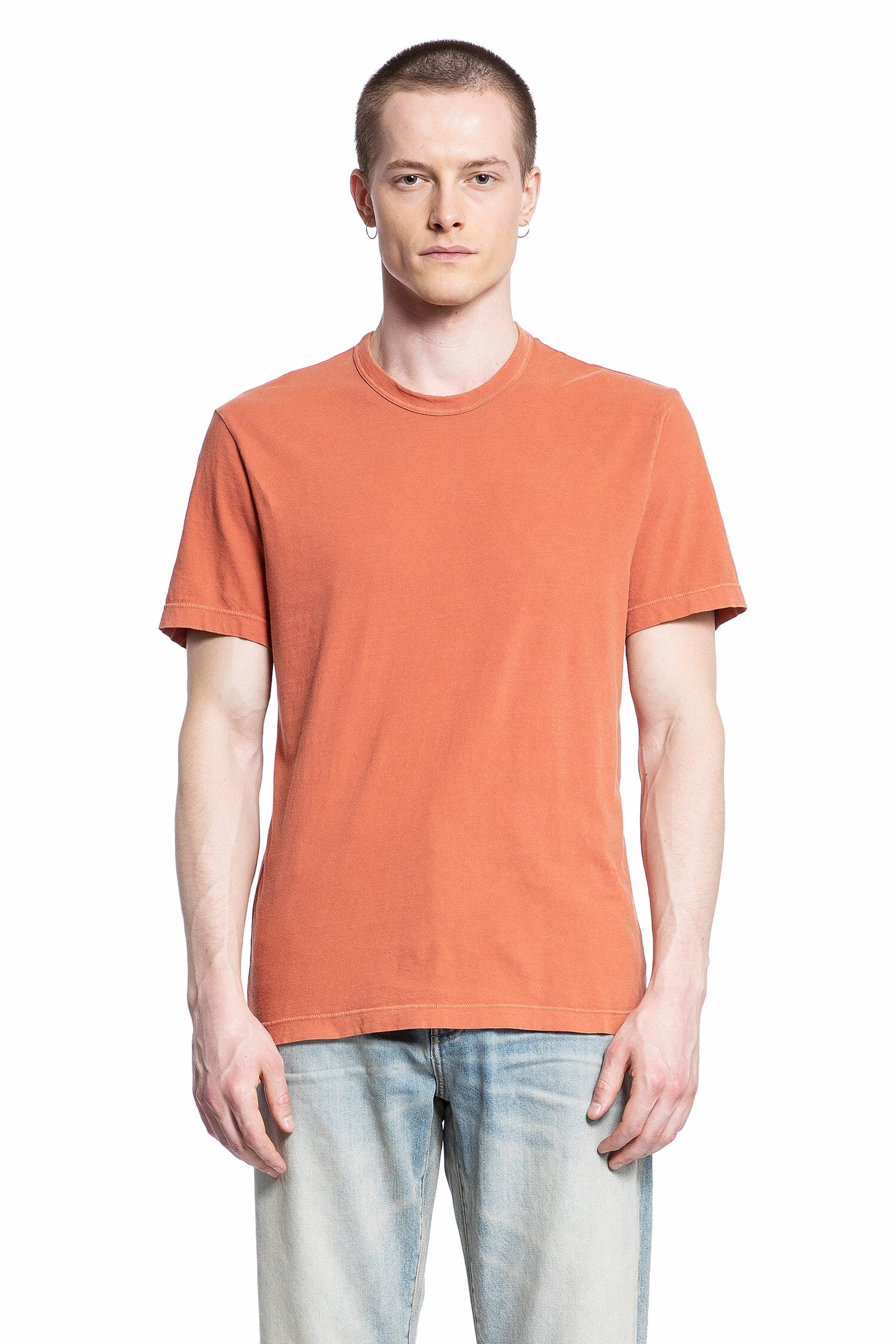 JAMES PERSE MAN ORANGE T-SHIRTS & TANK TOPS