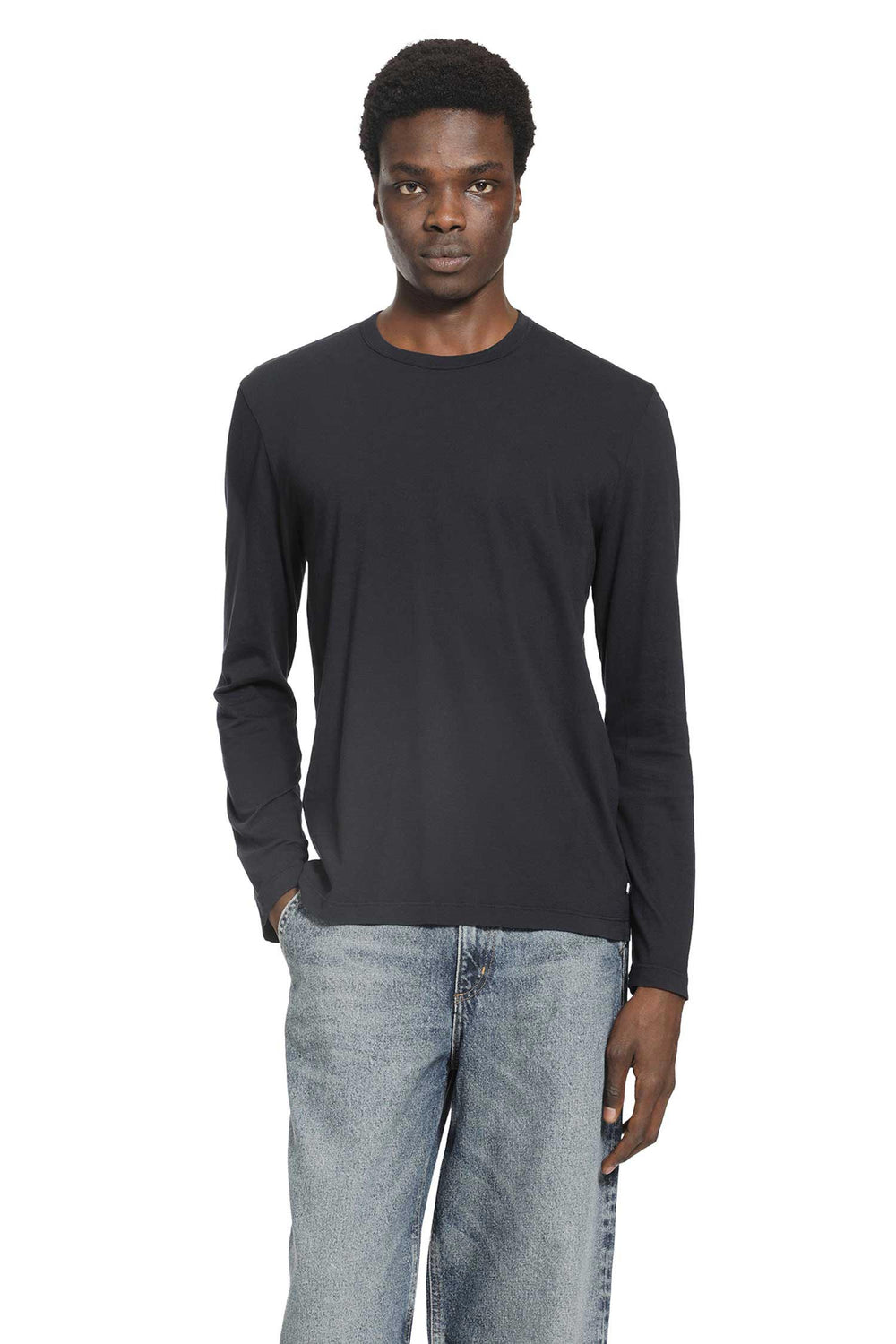 JAMES PERSE Long Sleeve Crewneck T-Shirt man
