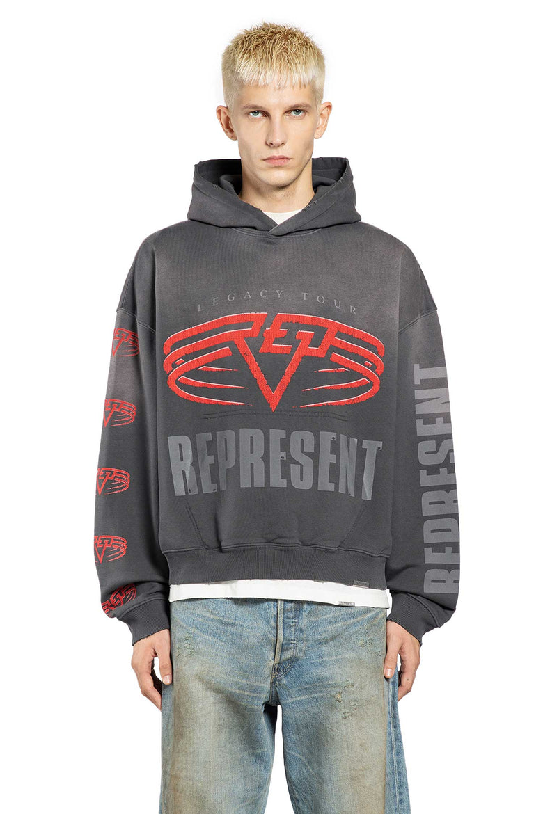 REPRESENT MAN BLACK KNITWEAR
