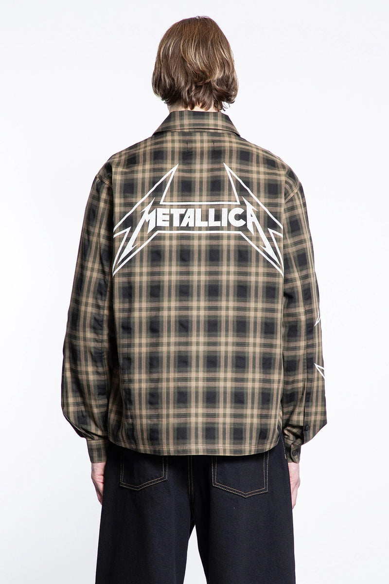 Metallica Collaboration Check Shirt - Antonioli.eu