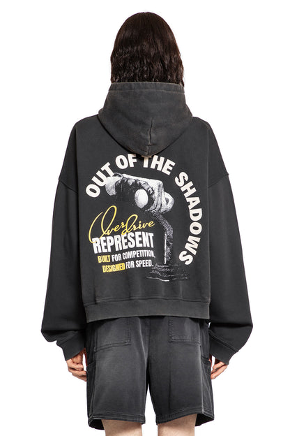 REPRESENT MAN BLACK SWEATSHIRTS