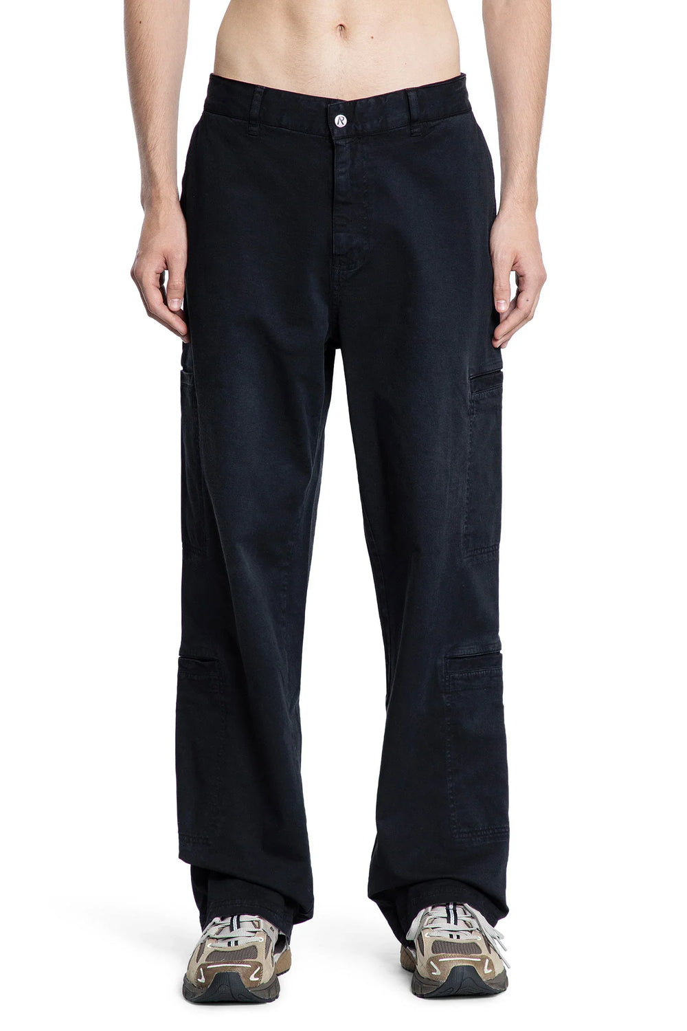 REPRESENT MAN BLACK TROUSERS - Antonioli.eu