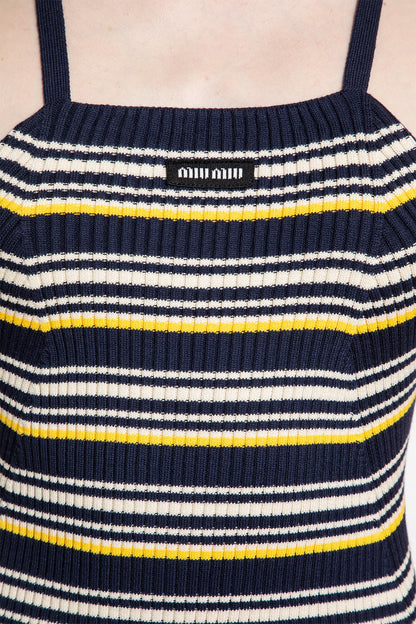 Striped Sleeveless Mini Dress