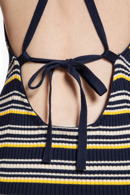 Striped Sleeveless Mini Dress