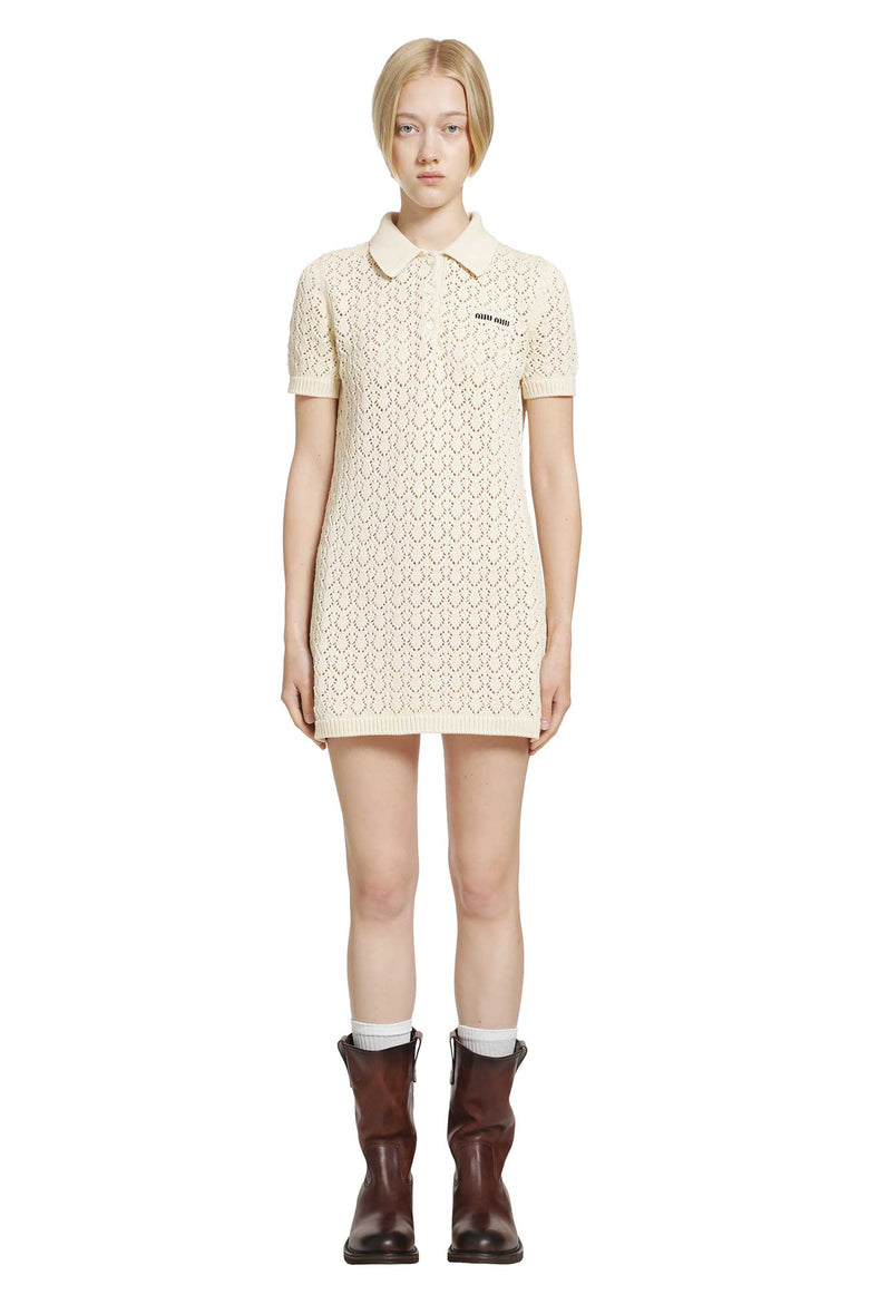 
              MIU MIU Cotton Polo Mini Dress woman
            