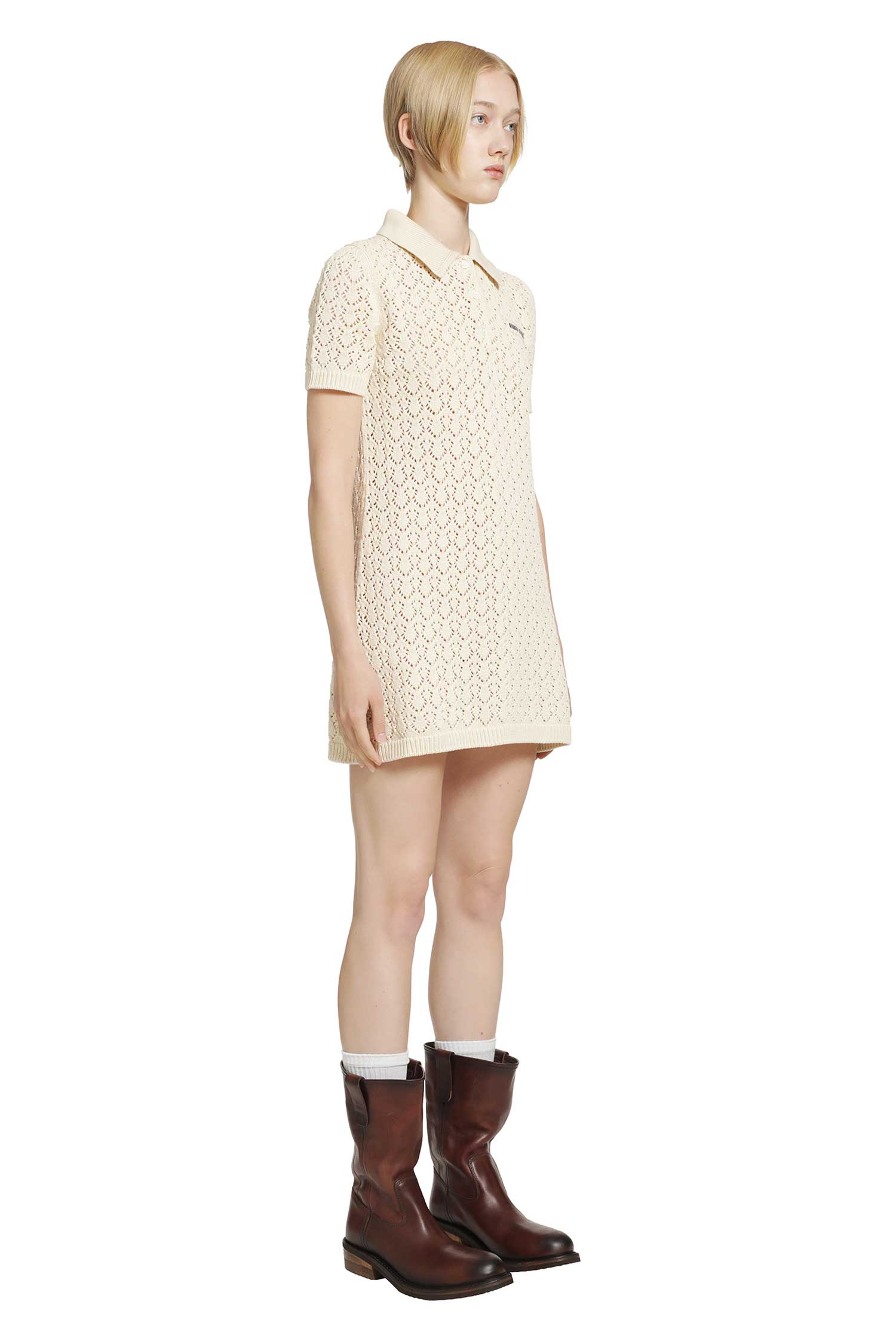 MIU MIU Cotton Polo Mini Dress woman
