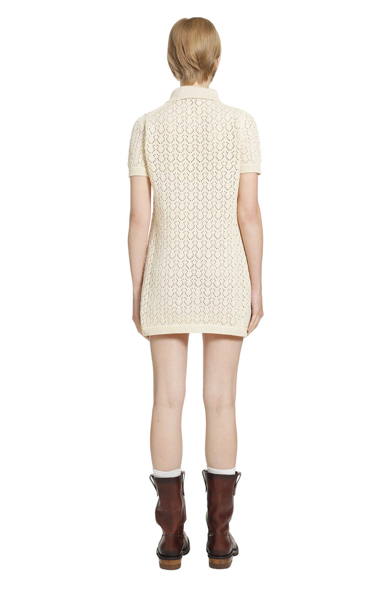 MIU MIU Cotton Polo Mini Dress woman