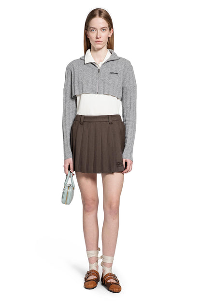 Cropped Wool And Cashmere Cardigan