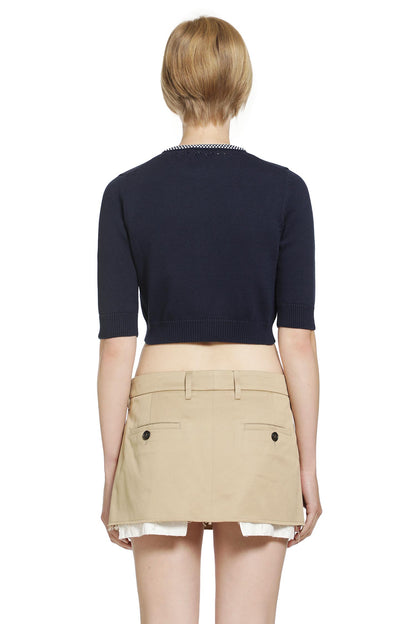 Cotton Cropped Cardigan