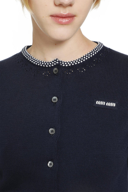 Cotton Cropped Cardigan